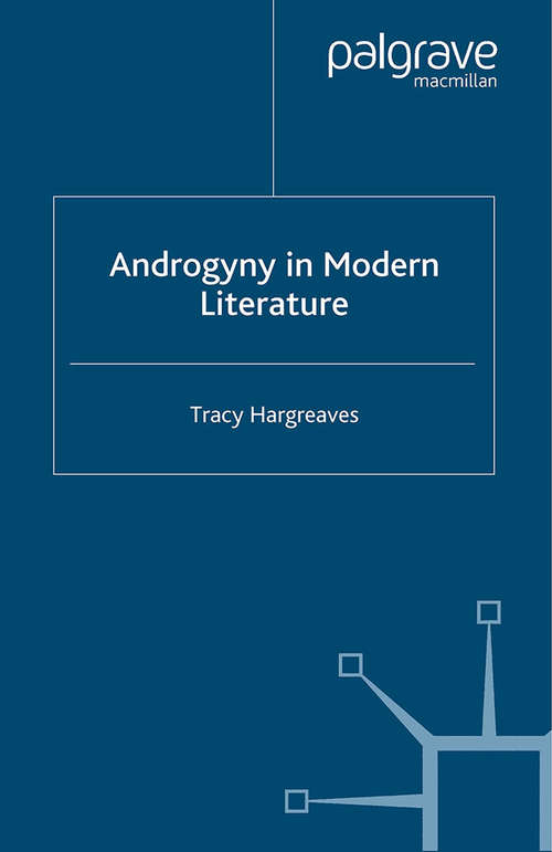 Book cover of Androgyny in Modern Literature (2005)