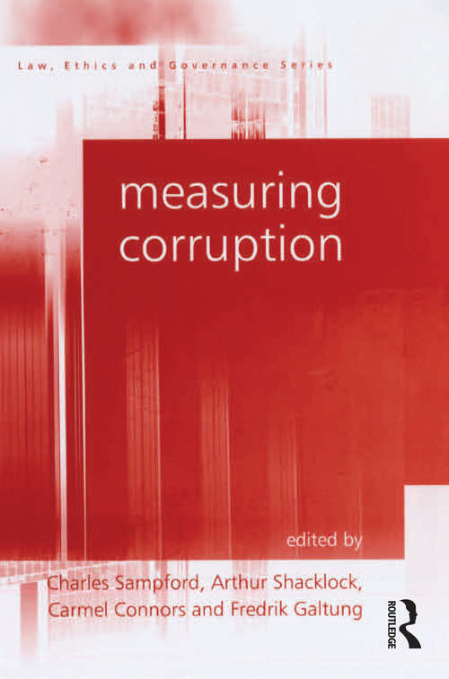 Book cover of Measuring Corruption