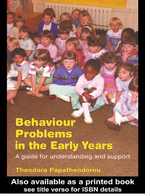 Book cover of Behaviour Problems in the Early Years: A Guide for Understanding and Support