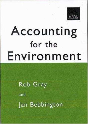 Book cover of Accounting for the Environment (2nd edition) (PDF)
