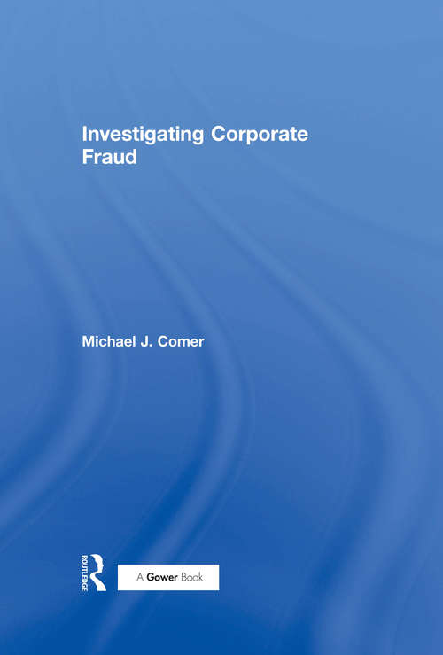 Book cover of Investigating Corporate Fraud