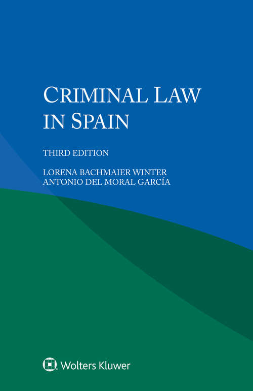 Book cover of Criminal Law in Spain (3)