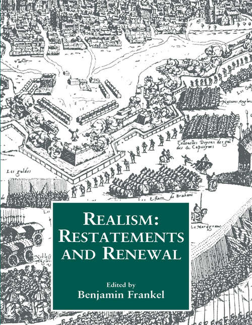 Book cover of Realism: Restatements and Renewal
