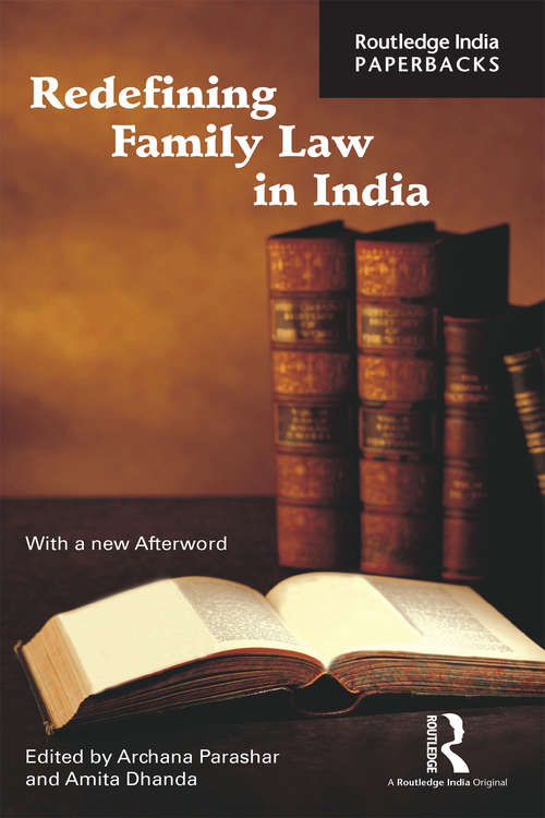 Book cover of Redefining Family Law in India