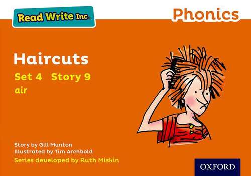 Book cover of Read Write Inc. Phonics: Orange Set 4 Storybook 9 Haircuts