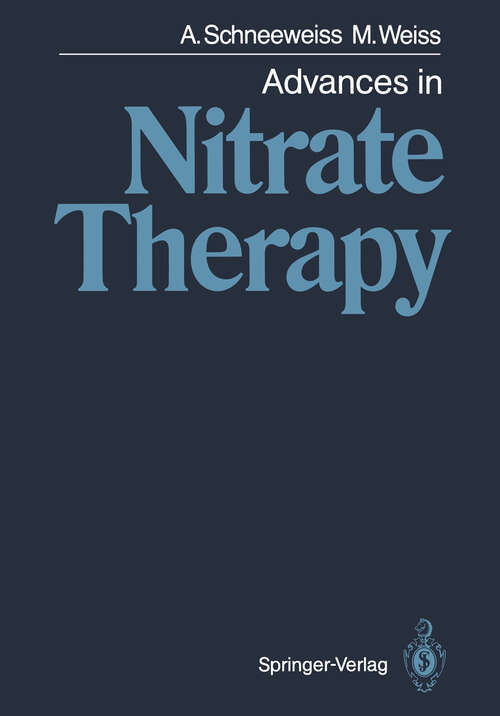 Book cover of Advances in Nitrate Therapy (1988)