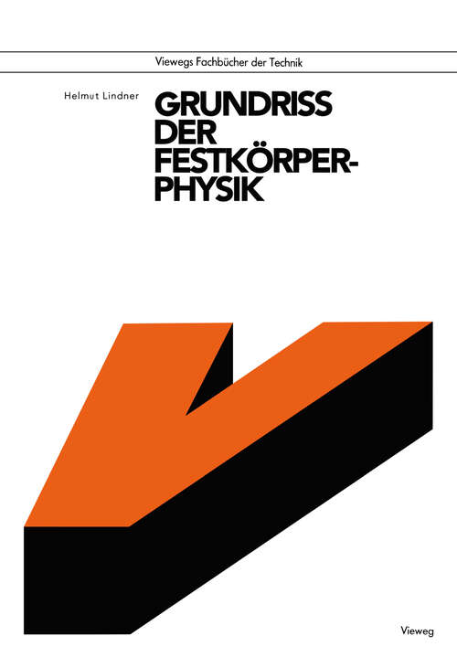 Book cover of Grundriß der Festkörperphysik (1978)