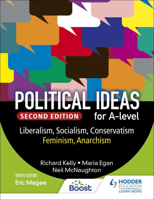 Book cover of Political ideas for A Level: Liberalism, Socialism, Conservatism, Feminism, Anarchism 2nd Edition
