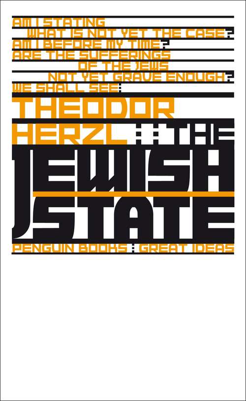 Book cover of The Jewish State (Penguin Great Ideas Ser.)
