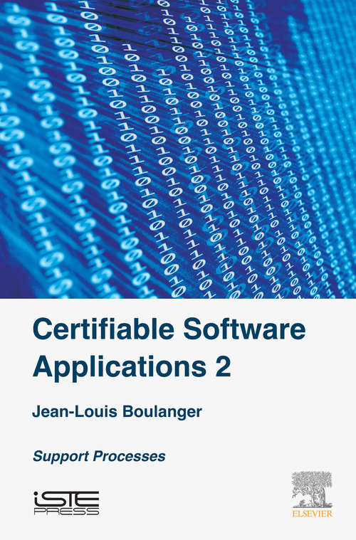Book cover of Certifiable Software Applications 2: Support Processes