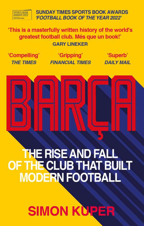 Book cover of Barça: The inside story of the world's greatest football club