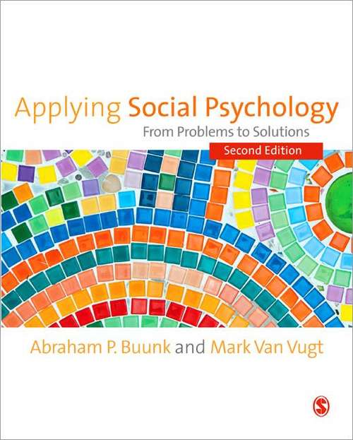 Book cover of Applying Social Psychology: from Problems to Solutions (PDF)