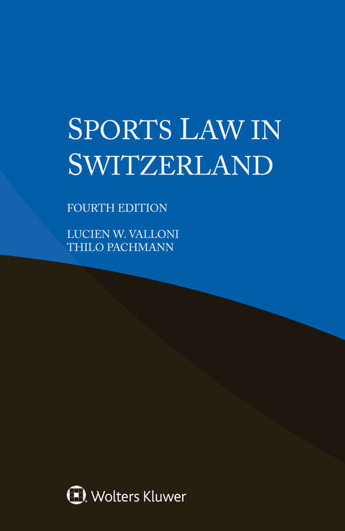 Book cover of Sports Law in Switzerland