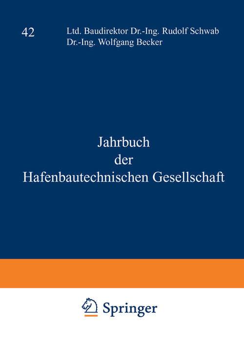 Book cover of 1987 (1988) (Jahrbuch der Hafenbautechnischen Gesellschaft #42)