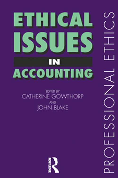 Book cover of Ethical Issues in Accounting