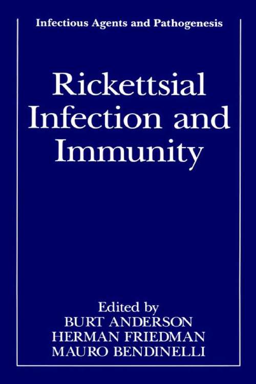 Book cover of Rickettsial Infection and Immunity (1997) (Infectious Agents and Pathogenesis)