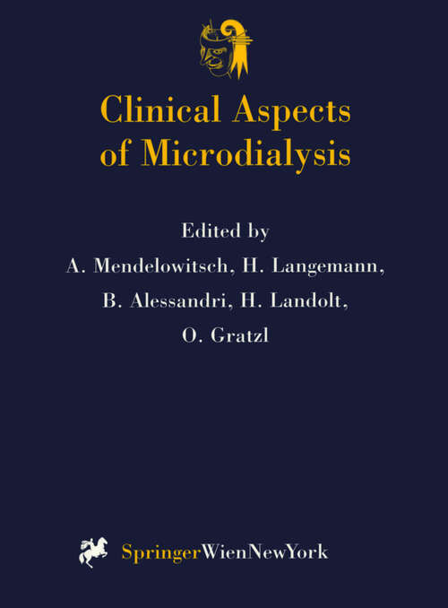 Book cover of Clinical Aspects of Microdialysis (1996) (Acta Neurochirurgica Supplement #67)