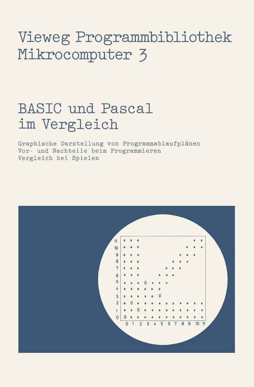 Book cover of BASIC und Pascal im Vergleich (1983) (Vieweg-Programmbibliothek Mikrocomputer #3)