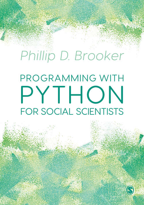 Book cover of Programming with Python for Social Scientists
