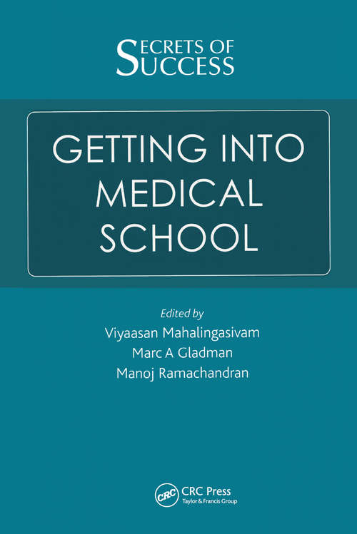 Book cover of Secrets of Success: Getting into Medical School