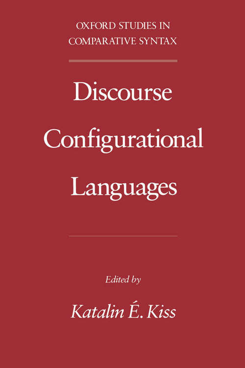Book cover of Discourse Configurational Languages