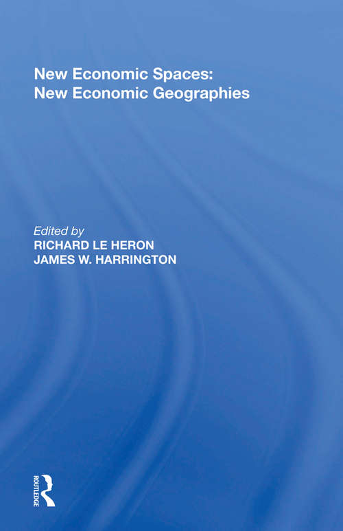 Book cover of New Economic Spaces: New Economic Geographies