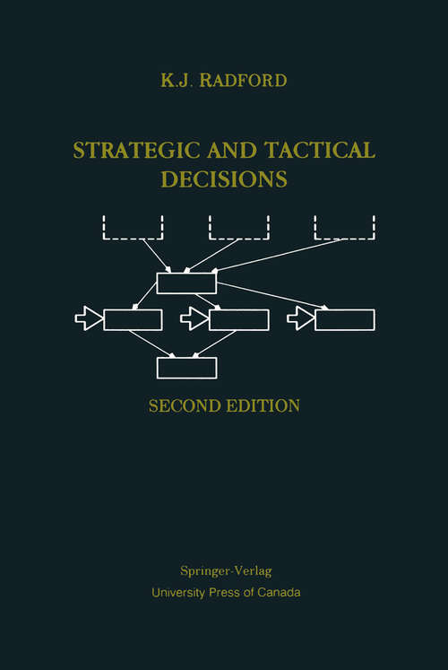 Book cover of Strategic and Tactical Decisions (2nd ed. 1988)