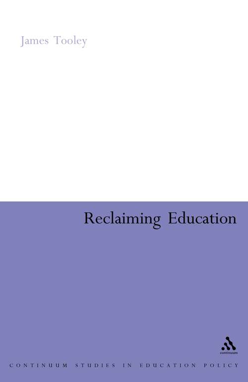 Book cover of Reclaiming Education