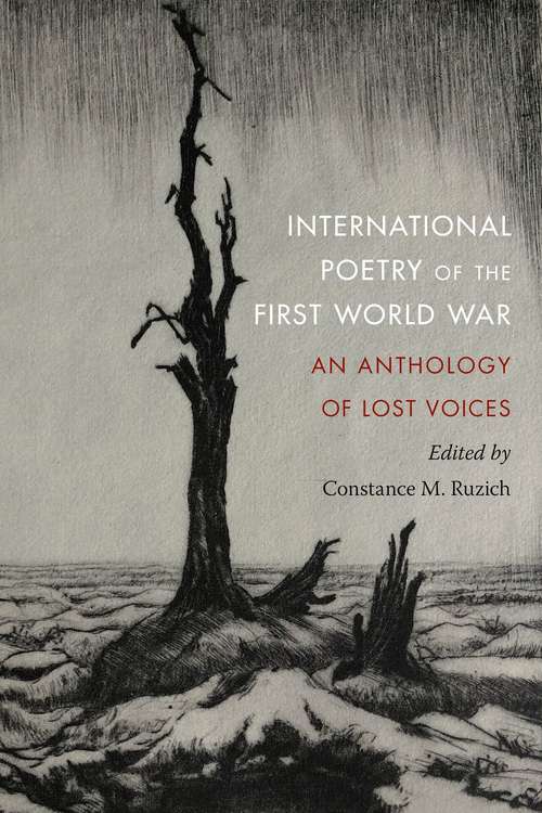 Book cover of International Poetry of the First World War: An Anthology of Lost Voices