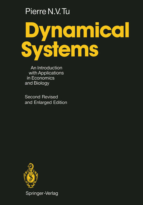 Book cover of Dynamical Systems: An Introduction with Applications in Economics and Biology (2nd ed. 1994)