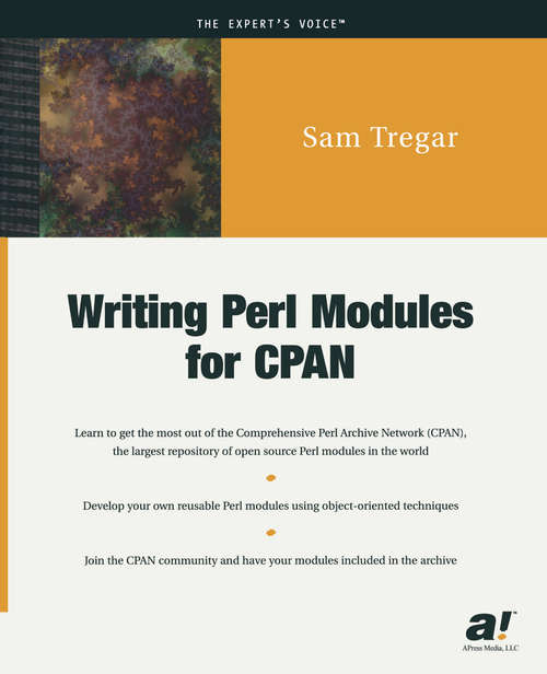 Book cover of Writing Perl Modules for CPAN (1st ed.)