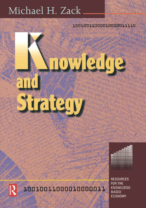 Book cover of Knowledge and Strategy