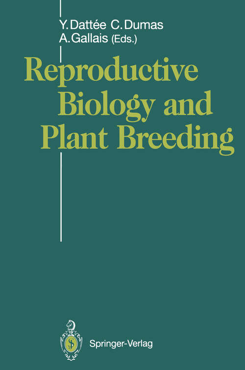 Book cover of Reproductive Biology and Plant Breeding: Biologie de la Reproduction et Amélioration des Plantes (1992)