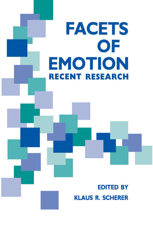 Book cover of Facets of Emotion: Recent Research