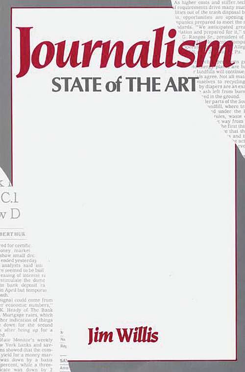 Book cover of Journalism: State of the Art