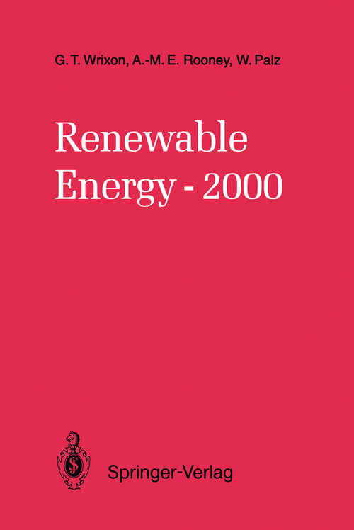 Book cover of Renewable Energy-2000 (1993)