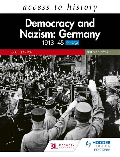 Book cover of Access to History: Democracy and Nazism: Germany 1918–45 for AQA Third Edition