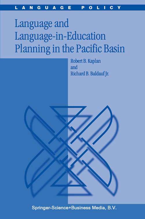 Book cover of Language and Language-in-Education Planning in the Pacific Basin (2003) (Language Policy #2)