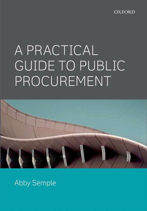 Book cover of A Practical Guide to Public Procurement