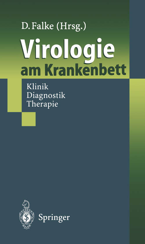 Book cover of Virologie am Krankenbett: Klinik, Diagnostik, Therapie (1998)