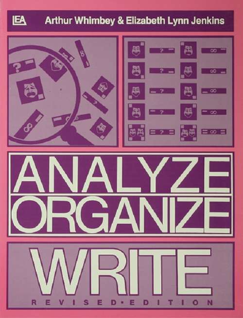 Book cover of Analyze, Organize, Write