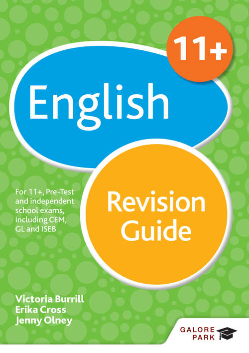 Book cover of 11+ English Revision Guide: For 11+, pre-test and independent school exams including CEM, GL and ISEB