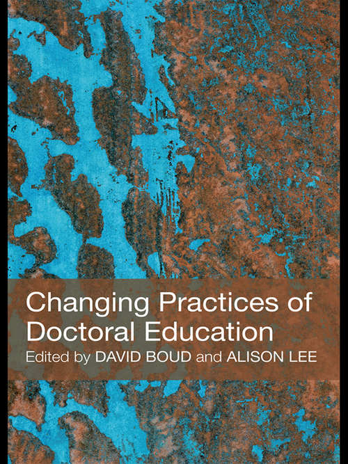 Book cover of Changing Practices of Doctoral Education