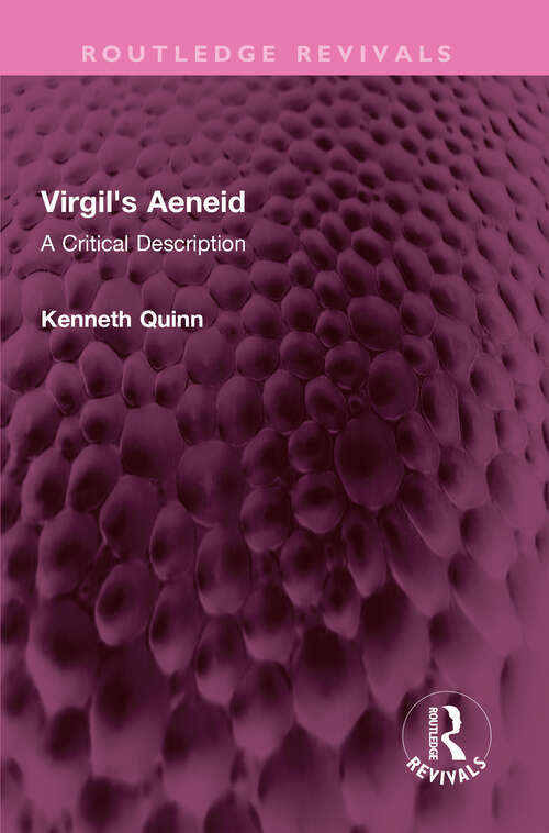 Book cover of Virgil's Aeneid: A Critical Description (Routledge Revivals)