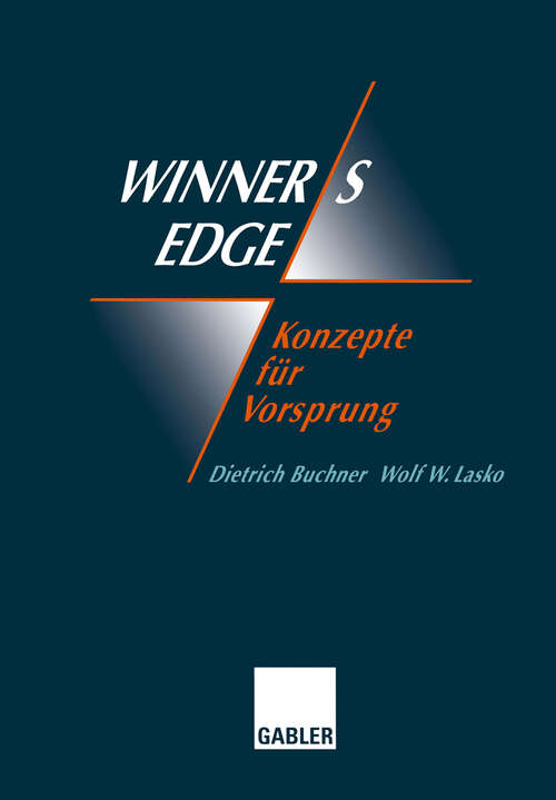 Book cover of Winner’s Edge — Konzepte für Vorsprung: Ganzheitliche Veränderungen, Netzwerk, Synergie, Empowerment, Coaching (1996)