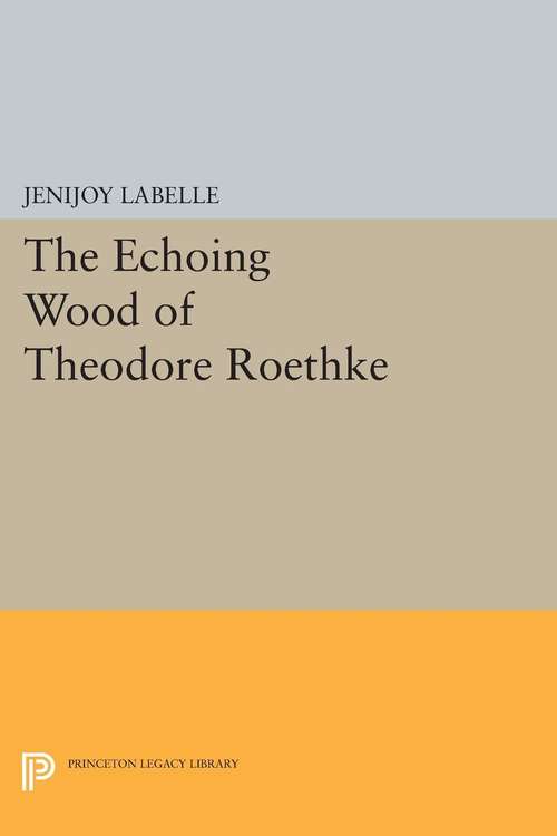 Book cover of The Echoing Wood of Theodore Roethke