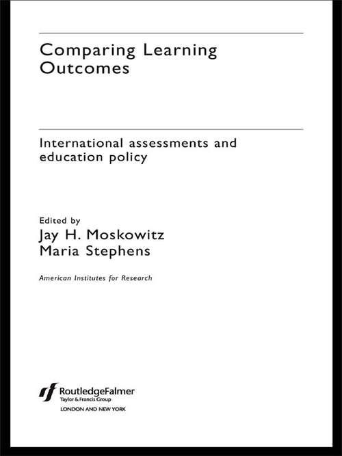 Book cover of Comparing Learning Outcomes: International Assessment And Education Policy
