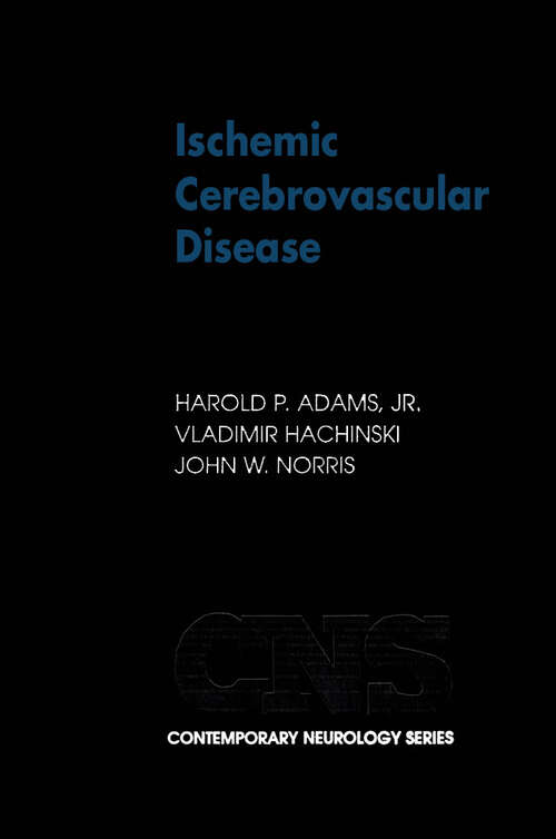 Book cover of Ischemic Cerebrovascular Disease