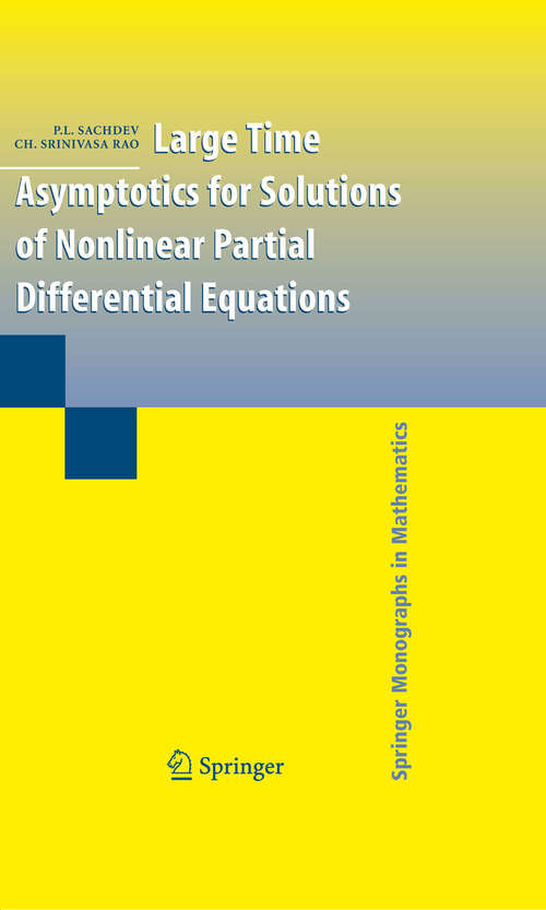Book cover of Large Time Asymptotics for Solutions of Nonlinear Partial Differential Equations (2010) (Springer Monographs in Mathematics)