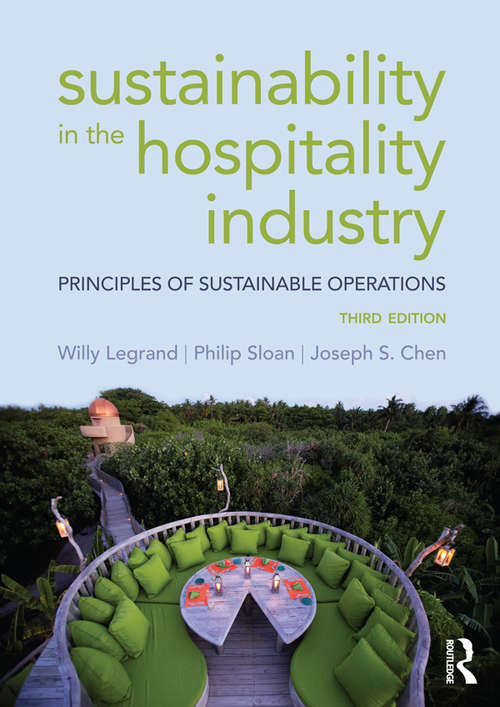 Book cover of Sustainability in the Hospitality Industry: Principles of sustainable operations (3)
